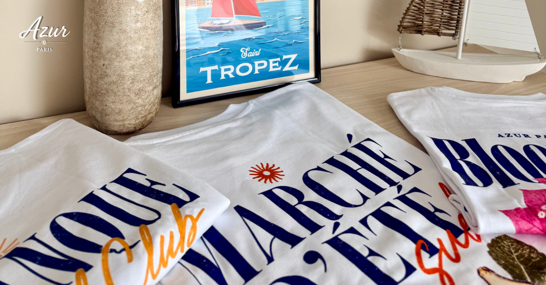 Nouvelle collection Azur Paris : 8 t-shirts pour l’été